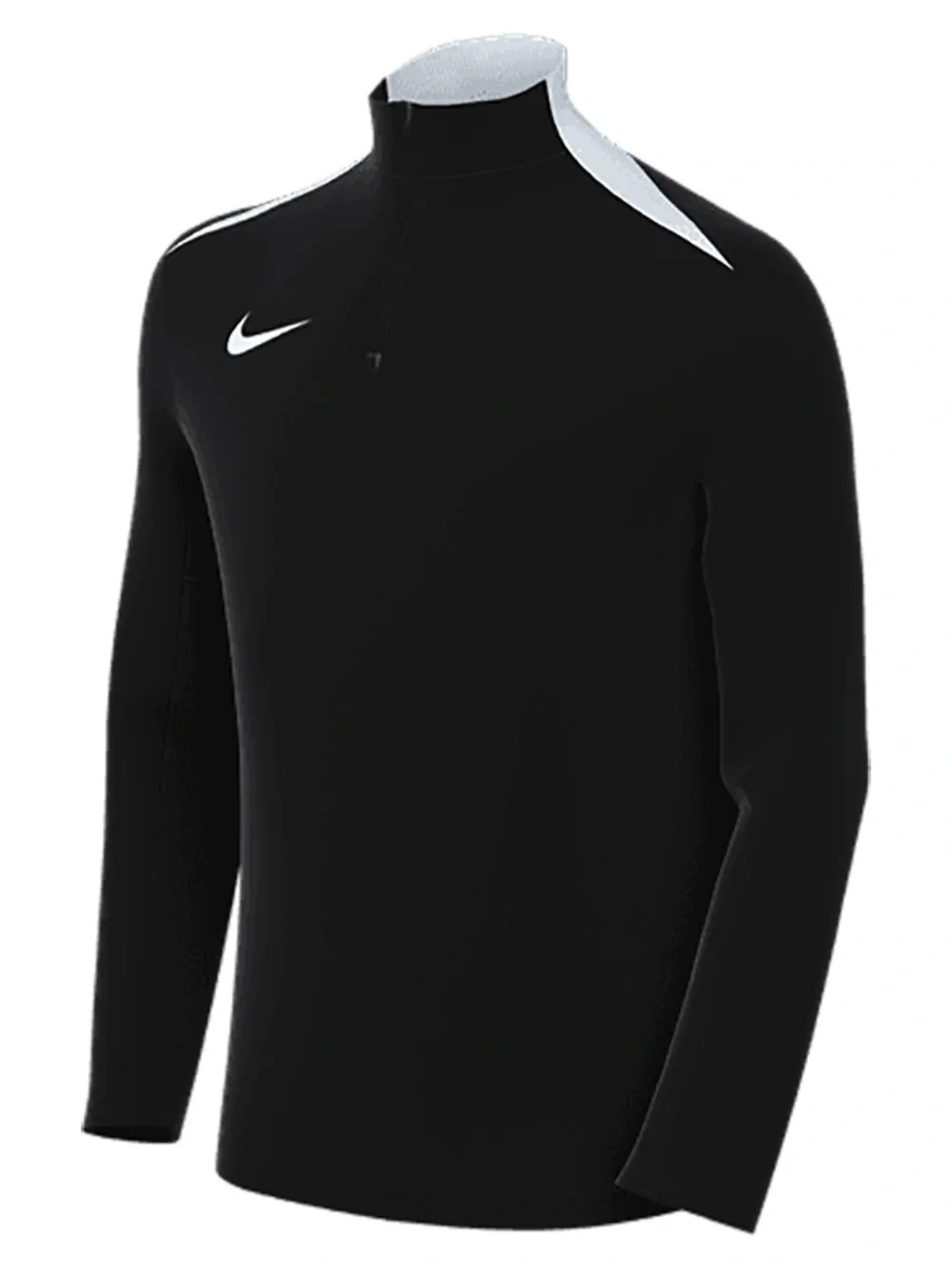 Brand New-Nike Black & White Quarter-Zip Performance Top
